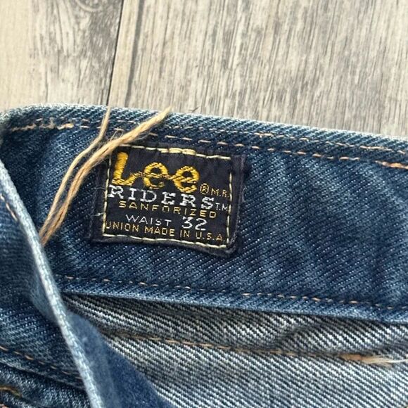 Vintage 50s 60s Lee Riders Sanforized Selvedge Denim Jeans Size 32X30 - Picture 5 of 7